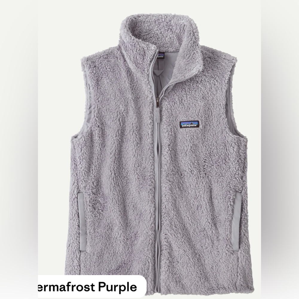 Patagonia Women’s Permafrost Purple  Los Gatos Fleece Vest Size Medium